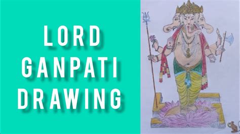 Ganesh Drawing | Lord Ganpati Drawing | Ganesh Chaturthi Drawing | Ekadantaya Vakratundaya - YouTube