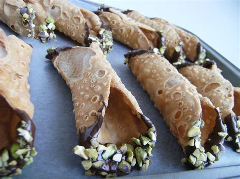 Easy *chocolate-dipped* Cannoli | Bake at 350°