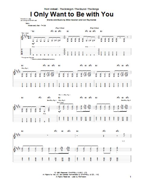 I Only Want To Be With You by Volbeat - Guitar Tab - Guitar Instructor