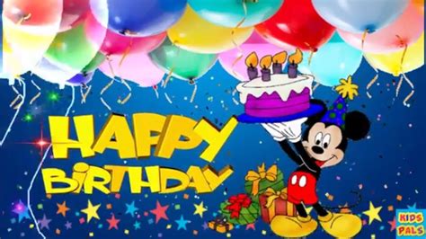 Original Happy Birthday Song ♫♫♫ Birthday Song For Kids with mickey ...