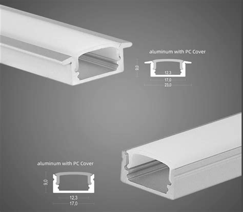 Recessed LED Strip Light Channel for Indoor Cabinet Lights