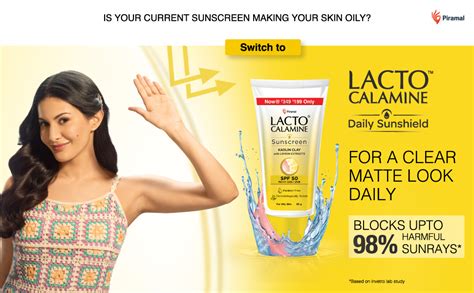 Lacto Calamine Sunscreen SPF 50 | 50g | PA +++ Sunscreen For Oily Skin ...