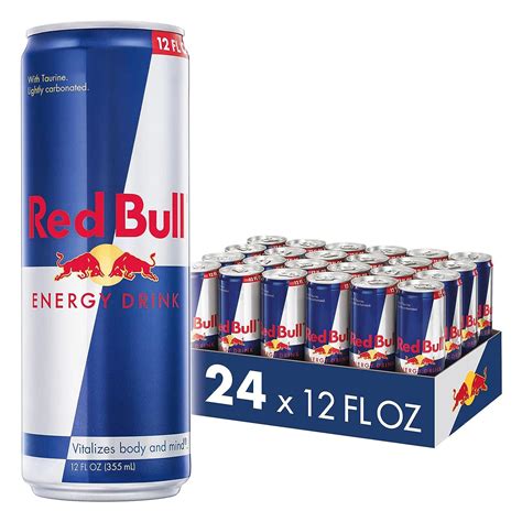 Amazon.com : Red Bull Energy Drink with 114mg Caffeine plus Taurine & B Vitamins, 12 Fl Oz, Pack ...