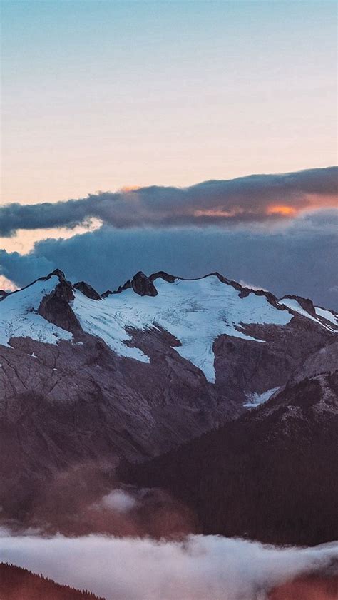 Mountain Sunset Sky Cloud Nature #iPhone #5s #wallpaper | Iphone wallpaper winter, Nature iphone ...