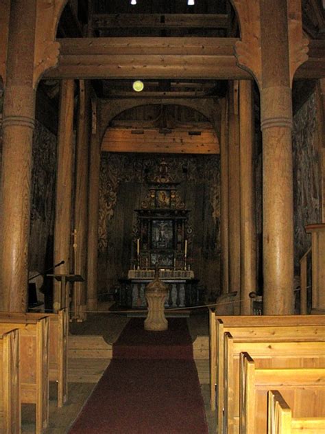 Heddal stave church, interior | Our Travels with Rover | David Bratt