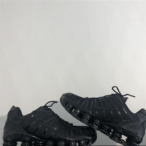 Nike Shox tl black Size 7.5Uk worn once - Depop