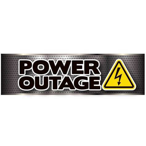 1 millions Power outage warning banner or Power outage icon and sign ...