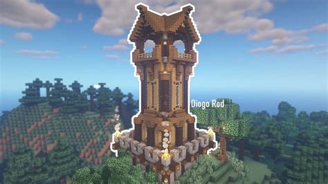 #Minecraft Medieval Outpost / Watchtower Build! | Minecraft medieval, Minecraft medieval tower ...