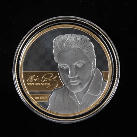 Elvis Presley Commemorative 1oz Silver Coin | Pristine Auction