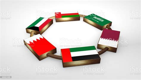 Gcc Flags Stock Photo - Download Image Now - Gulf Cooperation Council, Persian Gulf Countries ...