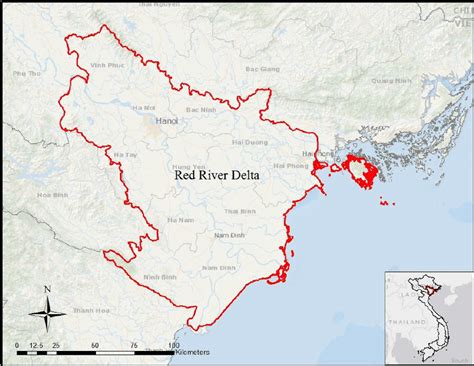 Red River Delta Vietnam Map