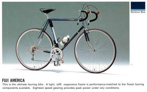 Fuji America (touring model) from 1981 catalog I have. : bicycletouring