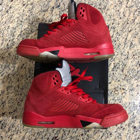 Air Jordan 5 Retro 'Red Suede' - Air Jordan - 136027 602 | GOAT