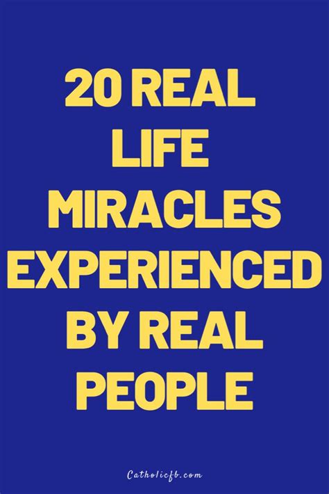 20 Real-Life Miracles Experienced By Real People | God heals, Miracle ...