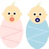 Twin Baby Girls Clip Art at Clker.com - vector clip art online, royalty free & public domain