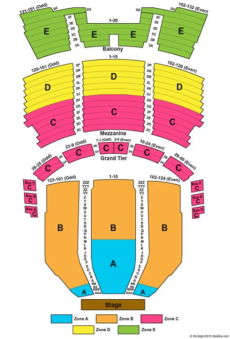 Seating Chart | Capitol Theatre | Salt Lake City, Utah