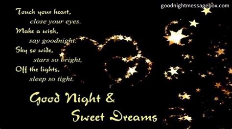 good night sweet dreams poems