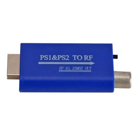 PS1/PS2 to RF Converter Adapter TV Signal Adapter 80DB Gain for DVD Set-Top Box Game Console ...