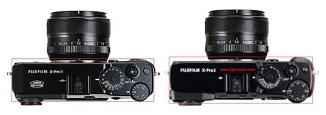 Fujifilm X-Pro2 Vs. X-Pro1 :: Detailed Size Specs Comparison - Fuji Rumors