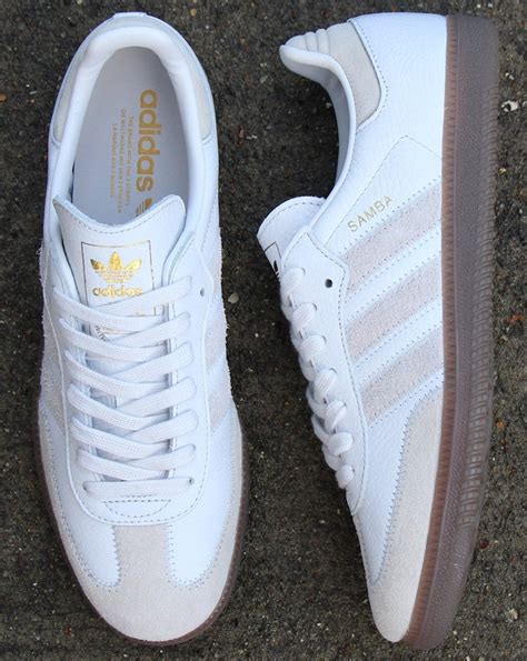 Adidas, Samba, Og, Leather, Trainers, Crystal White | 80s casuals