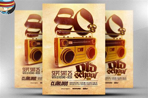 Old School Flyer Template on Behance