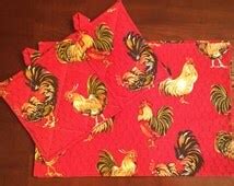 Popular items for rooster placemats on Etsy