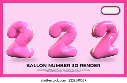 Bundle 3d Render Number 2 Balloon Stock Vector (Royalty Free) 2229840529 | Shutterstock