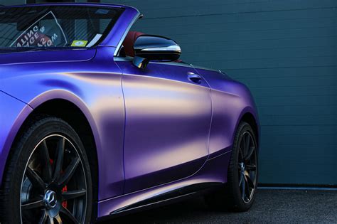 Mercedes-AMG S63 Satin Metallic Purple Vinyl Car Wrap | Vancouver