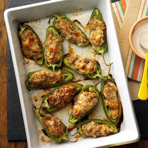 Sausage-Stuffed Jalapenos Recipe | Taste of Home