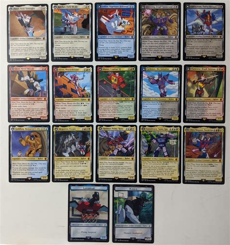 Transformers MTG Complete Set 17 Card Magic the Gathering BOT Universes Beyond | eBay