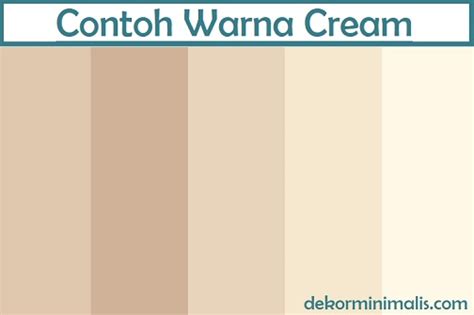 √ Warna Cream: Arti, Jenis Jenis, Paduan yang Cocok