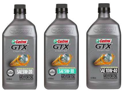 AutoZone.com: Castrol GTX Synthetic Blend Motor Oil Only $1 + FREE Shipping