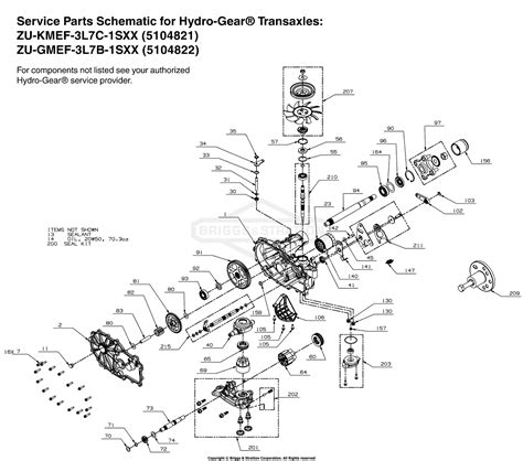 Snapper Pro 5901800 - SS100 Series w/ 36" Mower Deck (SS100KAV1936) Parts Diagram for Transaxle ...