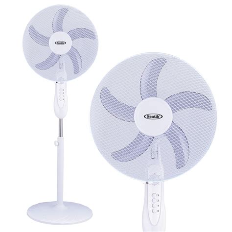 16" PEDESTAL OSCILLATING STAND FAN DESK FANS ELECTRIC TOWER STANDING ...