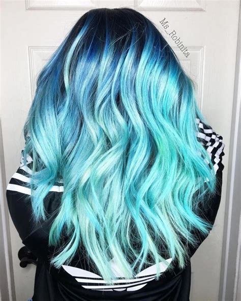 sky blue hair color - Kacey Millard