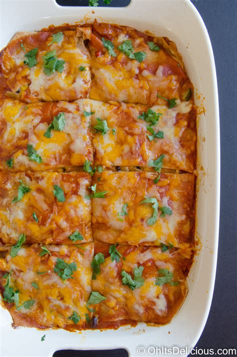 Vegetarian Enchilada Casserole | Oh It's Delicious