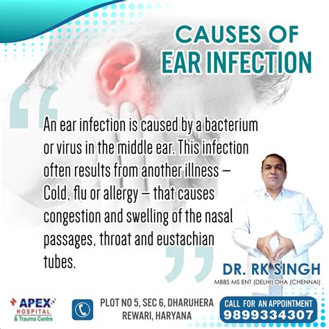 Causes of Ear infection - Apex Hospital & Trauma Centre