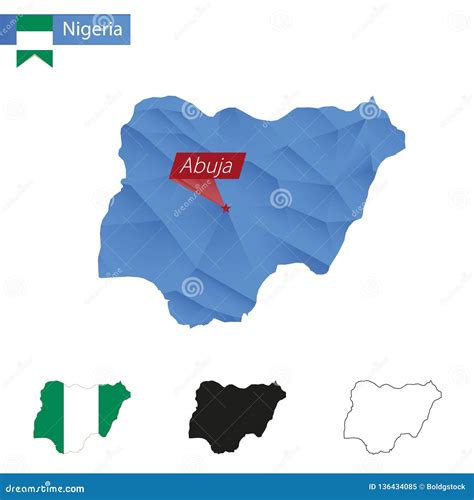 Nigeria, Abuja - Capital City, Pinned On Political Map Royalty-Free Illustration | CartoonDealer ...