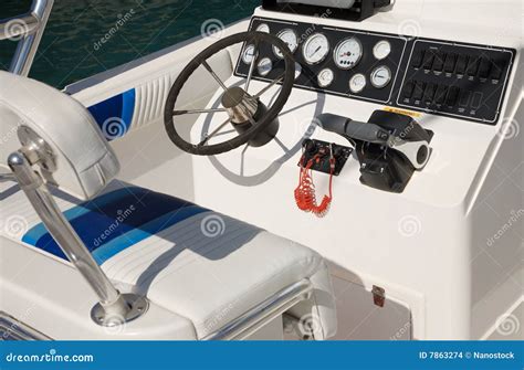 Motor Boat Control Panel Stock Images - Image: 7863274