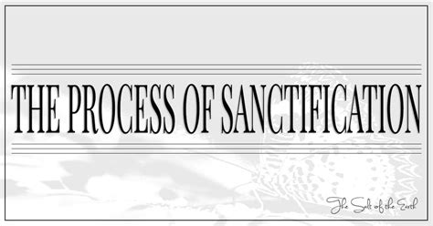 What Is The Process Of Sanctification? | Salt of the earth