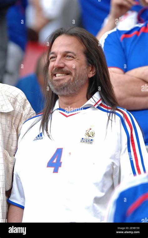 Francis Lalanne watches the game 2006 FIFA World Cup-Group G, France vs Togo, in Cologne ...
