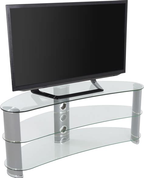 AVF FS1200CURCS Curved Glass TV Stand For up to 60 inch TVs - Clear ...