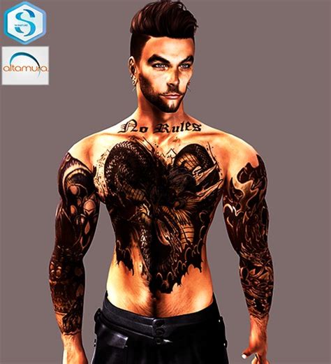 Second Life Marketplace - No rules tattoo arms, body --Signature, Altamura