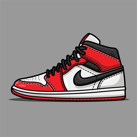 Illustration of Old school basketball shoes 11754621 Vector Art at Vecteezy