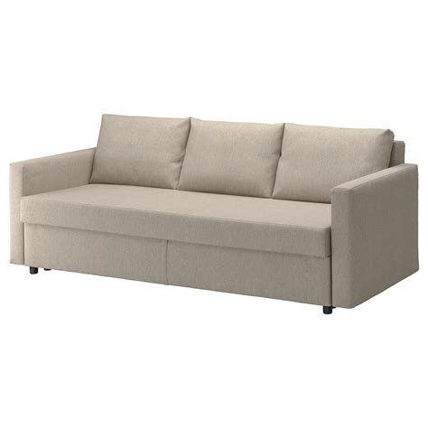 FRIHETEN Canapé 3 places convertible, Hyllie beige - IKEA