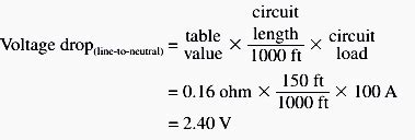 Voltage drop equation single phase - MelindaKamryn