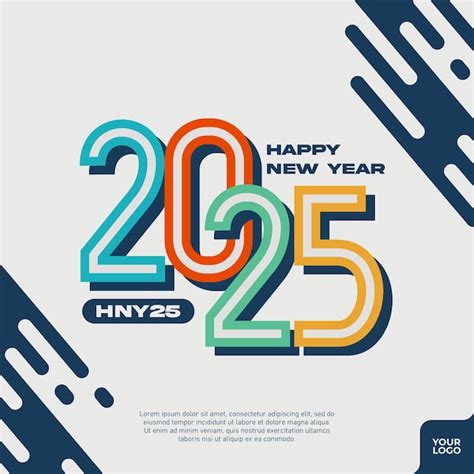 Premium Vector | Abstract colorful happy new year 2025