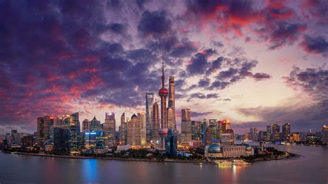 3840x2160 Resolution Shanghai City China 4K Wallpaper - Wallpapers Den