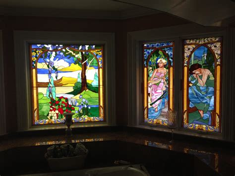 Incredible Series of Stained Glass Bathroom Windows (Also available ...