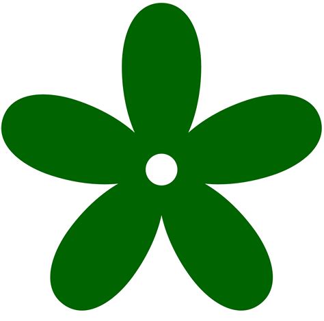 Green Flower Clip Art - ClipArt Best